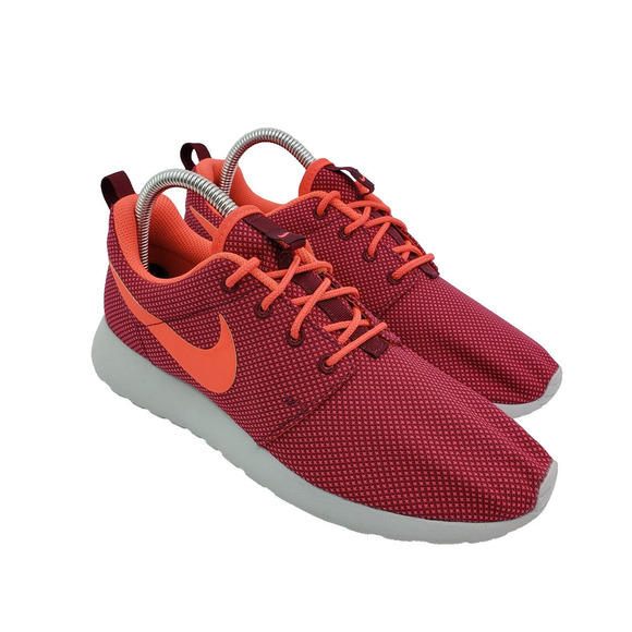 Nike Roshe Ones Womens Size 7.5 Deep Garnet Bright Crimson Running Shoes - Picture 1 of 12